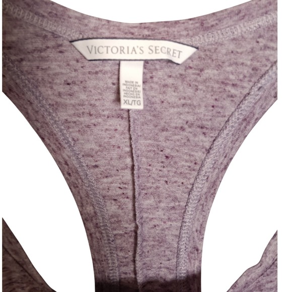 Victoria's Secret Angel Racerback Tank Top Purple Heathered XL - Picture 3 of 6
